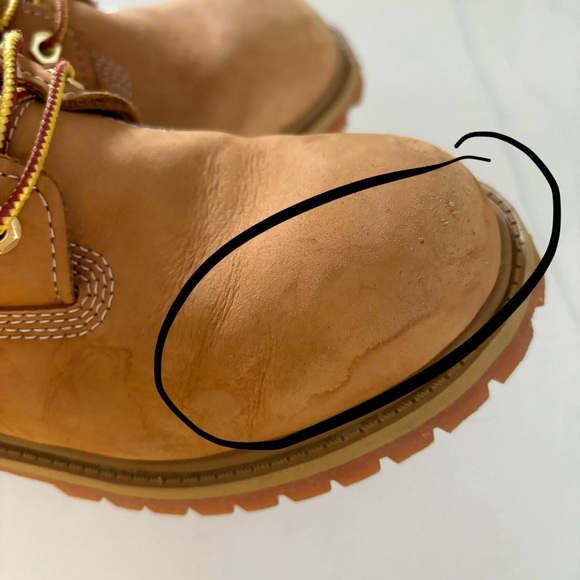 TIMBERLAND•boys 6” tan construction boots 2.5 EUC - Picture 3 of 7